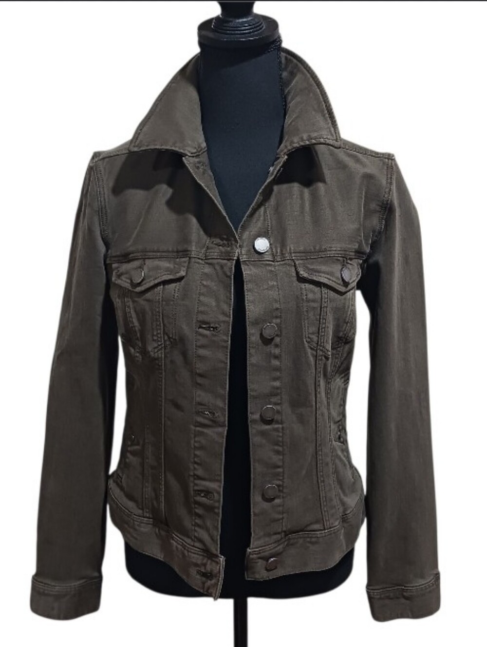 Liverpool Brushed Stretch Denim Trucker Jacket - Picture 2 of 9